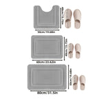Bath Mat Set Memory Foam Non-Slip 3-Piece Set