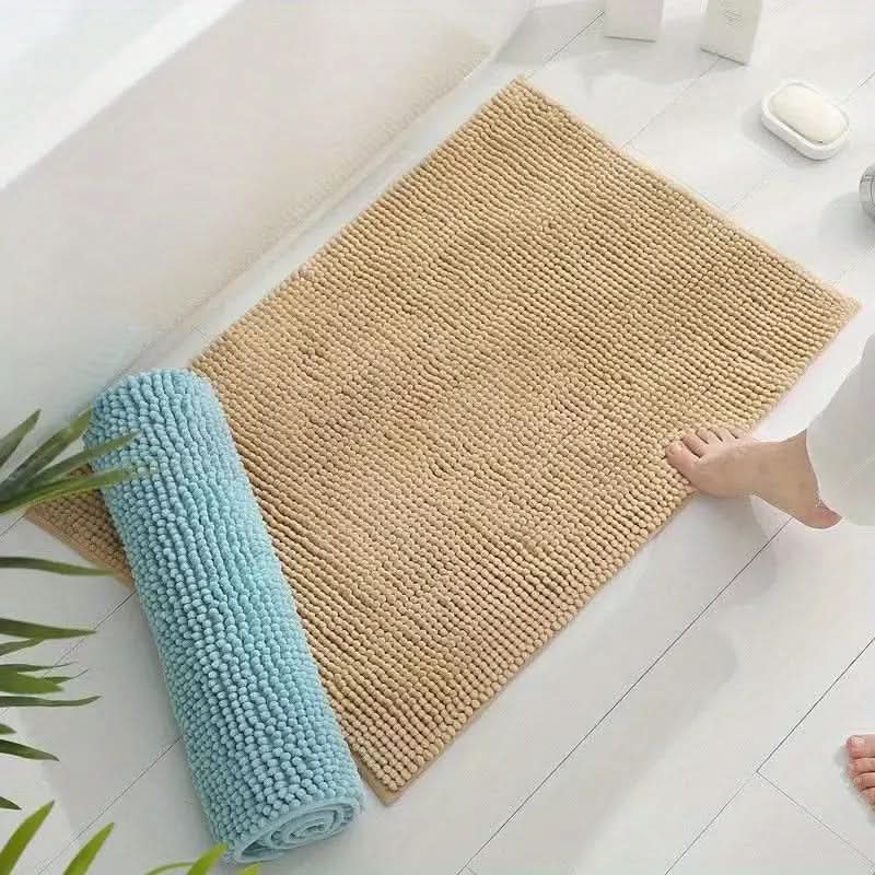 Bath Mat Soft Chenille Non-Slip & Highly Absorbent