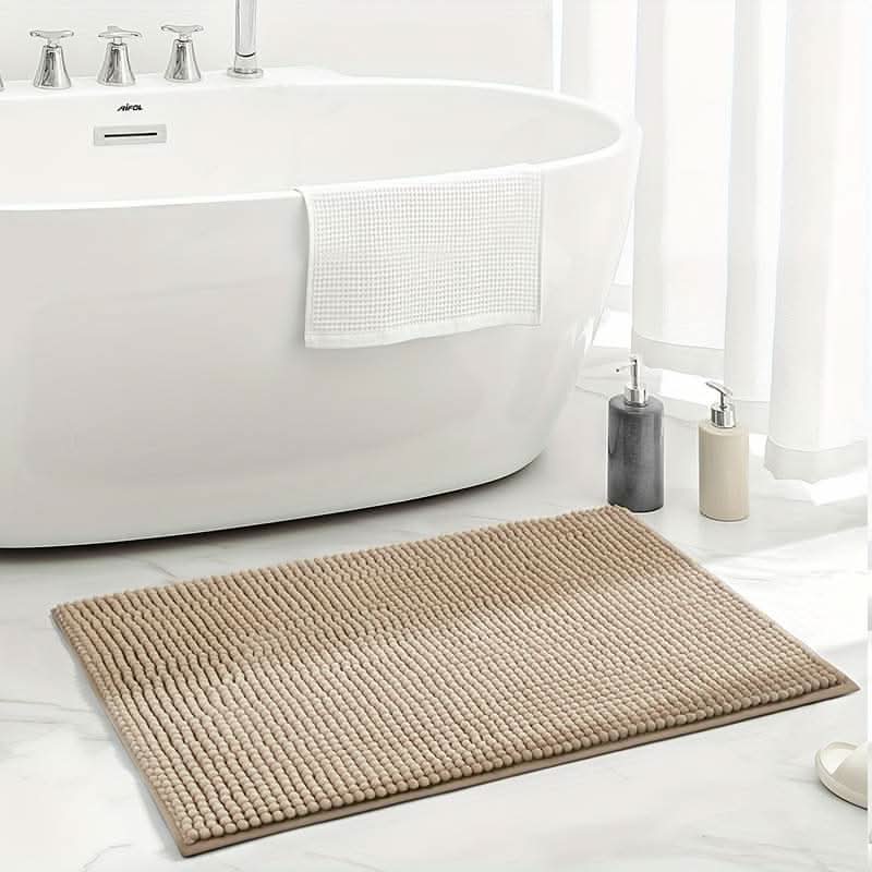 Bath Mat Soft Chenille Non-Slip & Highly Absorbent