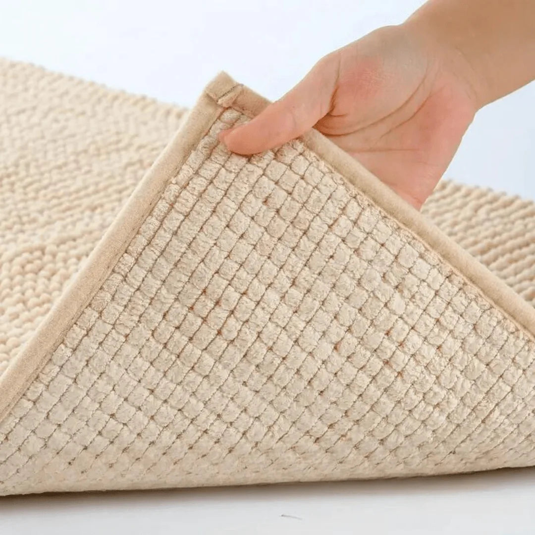 Bath Mat Soft Chenille Non-Slip & Highly Absorbent