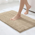 Bath Mat Soft Chenille Non-Slip & Highly Absorbent