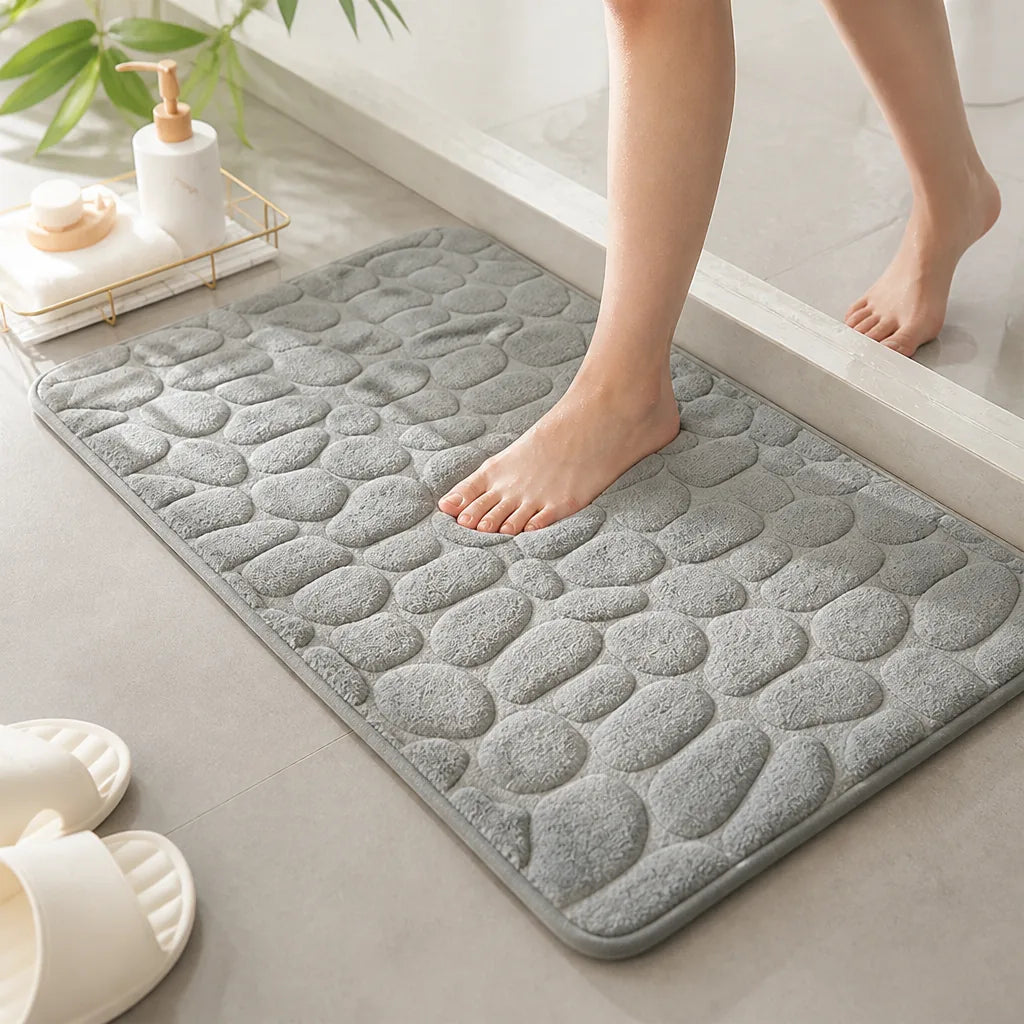 Bath Mat Ultra-Soft Microfiber Water-Absorbent & Non-Slip