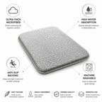 Bath Mat Ultra-Thick Microfiber Highly Absorbent & Anti-Slip