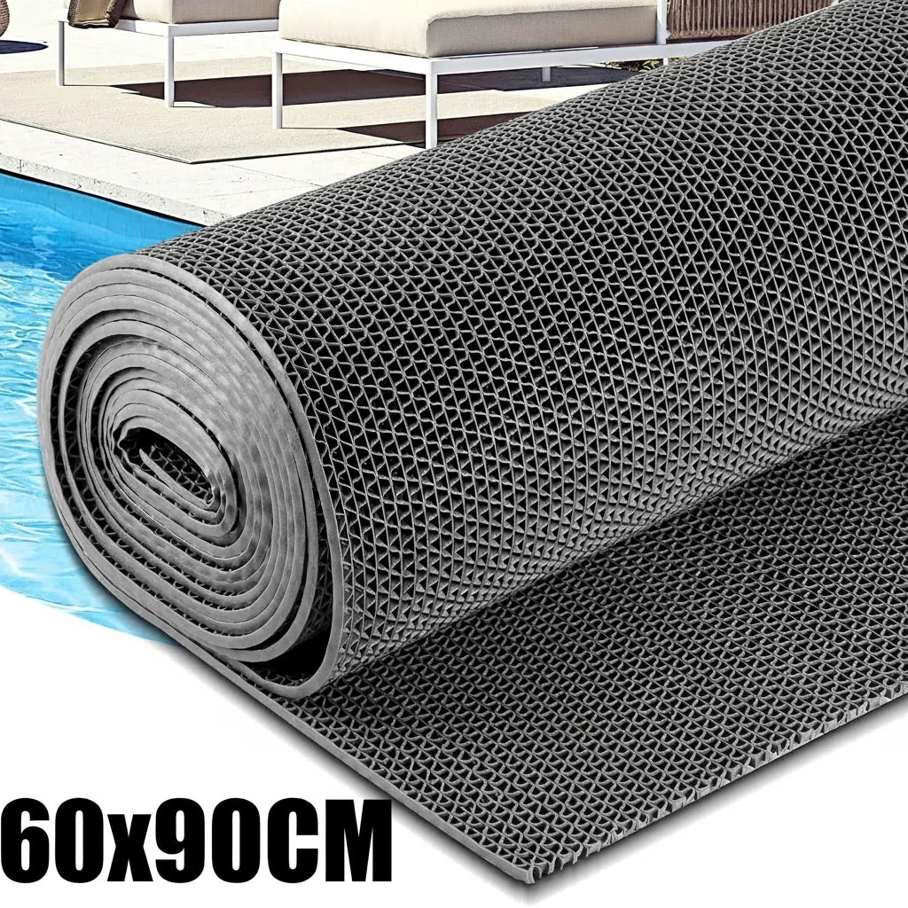 Bath Mat Waterproof PVC Non-Slip