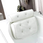 Bath Pillow Ergonomic Neck Support Quick-Dry Mesh Suction Cups