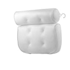 Bath Pillow Ergonomic Neck Support Quick-Dry Mesh Suction Cups