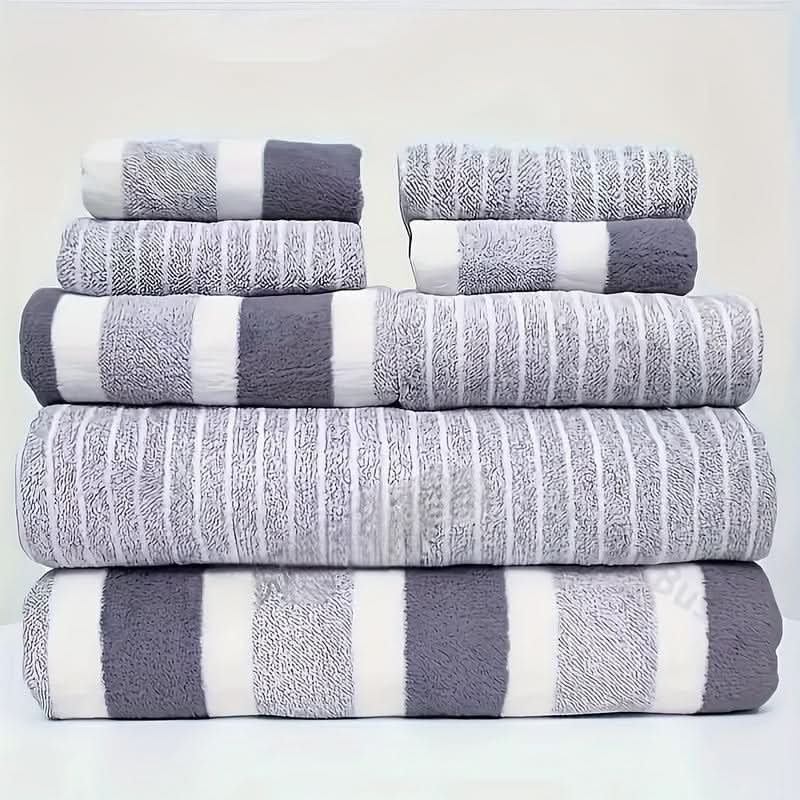 Bath Towel Set Microfiber Quick-Drying 8-Piece Set