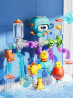 Bath Toy Set 21-Piece Interactive Pipe & Valve
