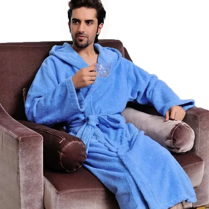 Bathrobe Cotton Hooded Soft & Breathable