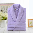 Bathrobe Cotton Terry Soft & Absorbent Unisex Loose Fit