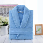 Bathrobe Cotton Terry Soft & Absorbent Unisex Loose Fit
