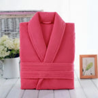 Bathrobe Cotton Terry Soft & Absorbent Unisex Loose Fit