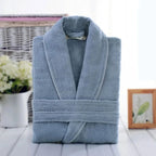Bathrobe Cotton Terry Soft & Absorbent Unisex Loose Fit