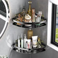 Bathroom Corner Shelf Self-Adhesive Aluminum Set of 2