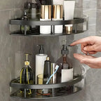Bathroom Corner Shelf Self-Adhesive Aluminum Set of 2