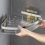 Bathroom Corner Shelf Self-Adhesive Aluminum Set of 2
