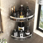 Bathroom Corner Shelf Self-Adhesive Aluminum Set of 2