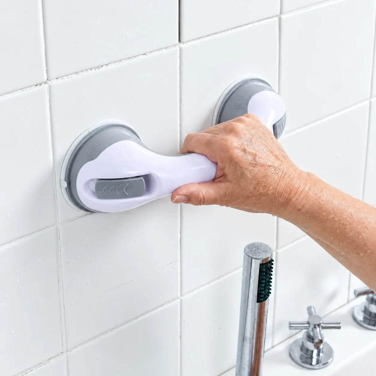 Bathroom Grab Bar No-Drill Dual Suction