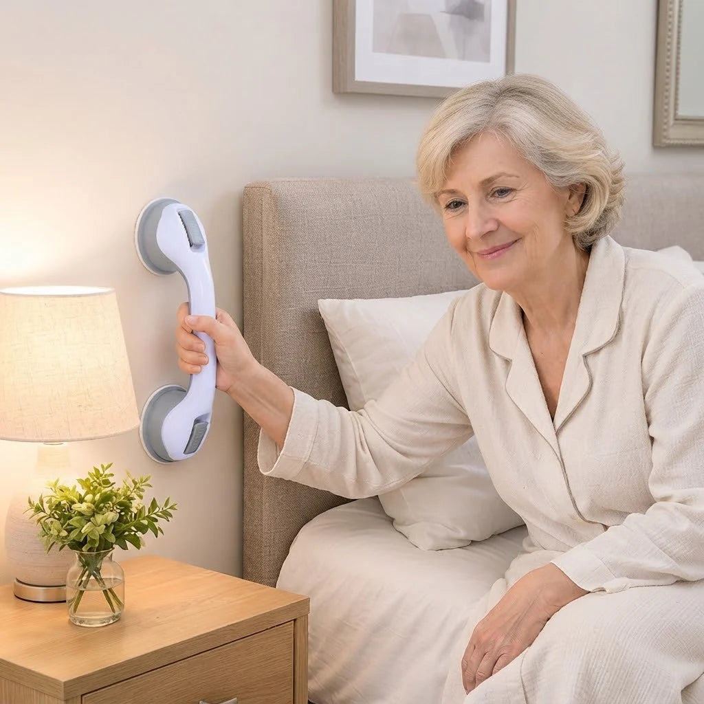 Bathroom Grab Bar No-Drill Dual Suction