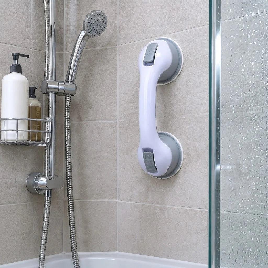 Bathroom Grab Bar No-Drill Dual Suction