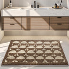 Bathroom Mat Plush Non-Slip Machine Washable