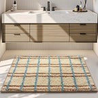 Bathroom Mat Plush Non-Slip Machine Washable