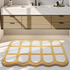 Bathroom Mat Plush Non-Slip Machine Washable