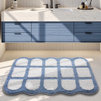 Bathroom Mat Plush Non-Slip Machine Washable