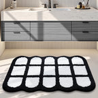 Bathroom Mat Plush Non-Slip Machine Washable
