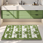 Bathroom Mat Plush Non-Slip Machine Washable