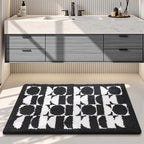 Bathroom Mat Plush Non-Slip Machine Washable