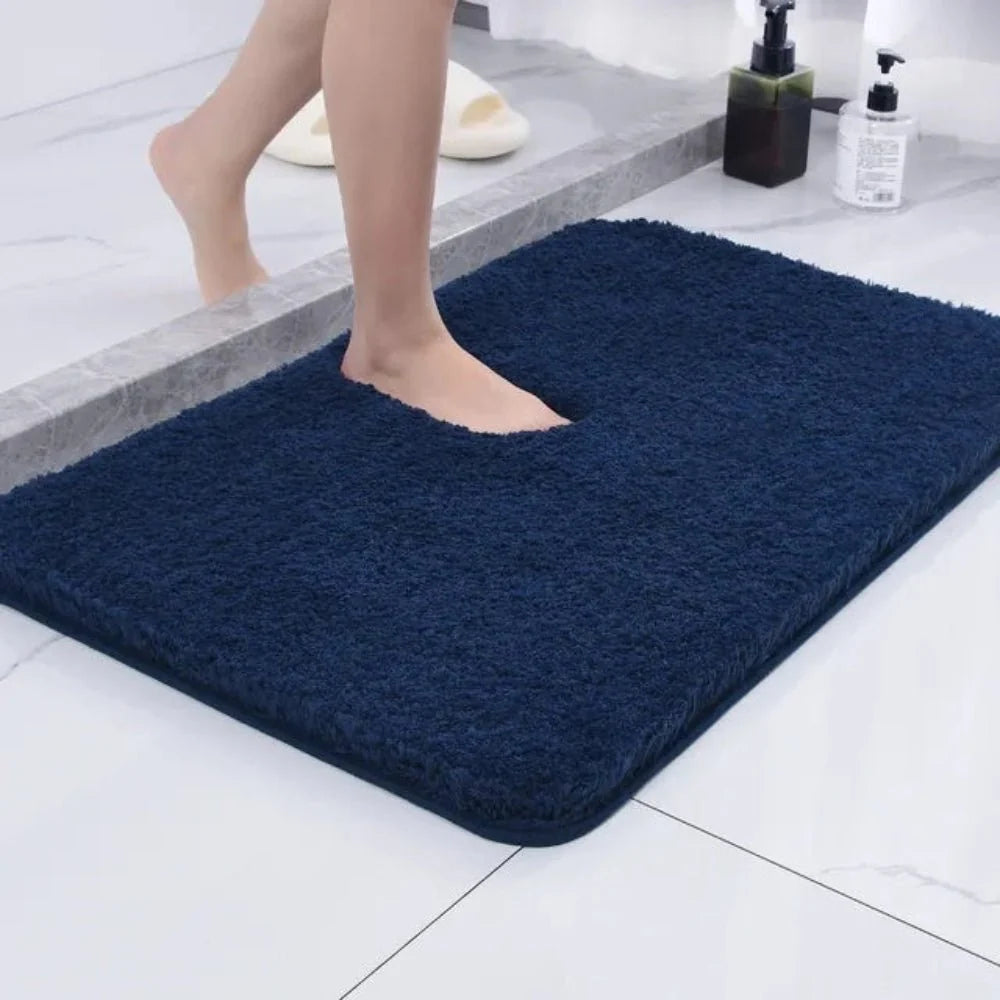 Bathroom Rug Plush Absorbent Non-Slip Machine-Washable