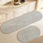 Bathroom Rug Quick-Dry Absorbent Anti-Slip Backing