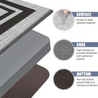Bathroom Rug Quick-Dry Absorbent Anti-Slip Backing