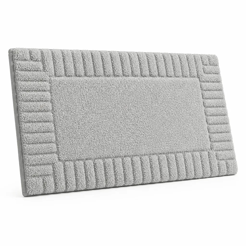 Bathroom Rug Soft Flocked Non-Slip Machine-Washable