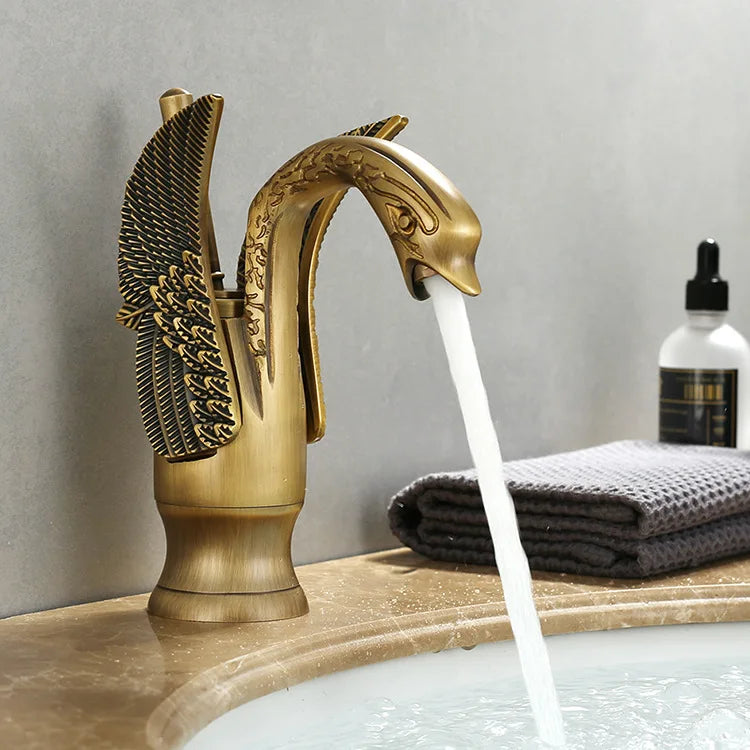 Bathroom Sink Faucet Single-Handle Ceramic Disc Single-Hole Mount