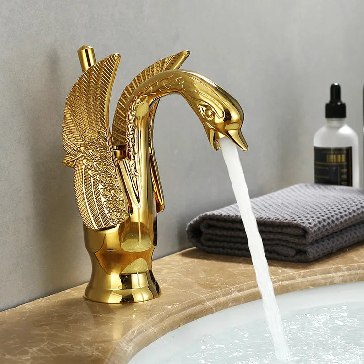 Bathroom Sink Faucet Single-Handle Ceramic Disc Single-Hole Mount