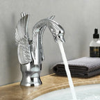 Bathroom Sink Faucet Single-Handle Ceramic Disc Single-Hole Mount