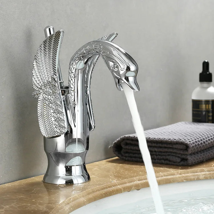 Bathroom Sink Faucet Single-Handle Ceramic Disc Single-Hole Mount