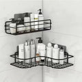 Bathroom Storage Shelf Metal Wall-Mounted Quick-Drain