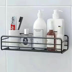 Bathroom Storage Shelf Metal Wall-Mounted Quick-Drain