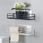 Bathroom Storage Shelf Metal Wall-Mounted Quick-Drain