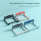 Bathroom Storage Shelf Wall-Mounted Moisture-Resistant Plastic