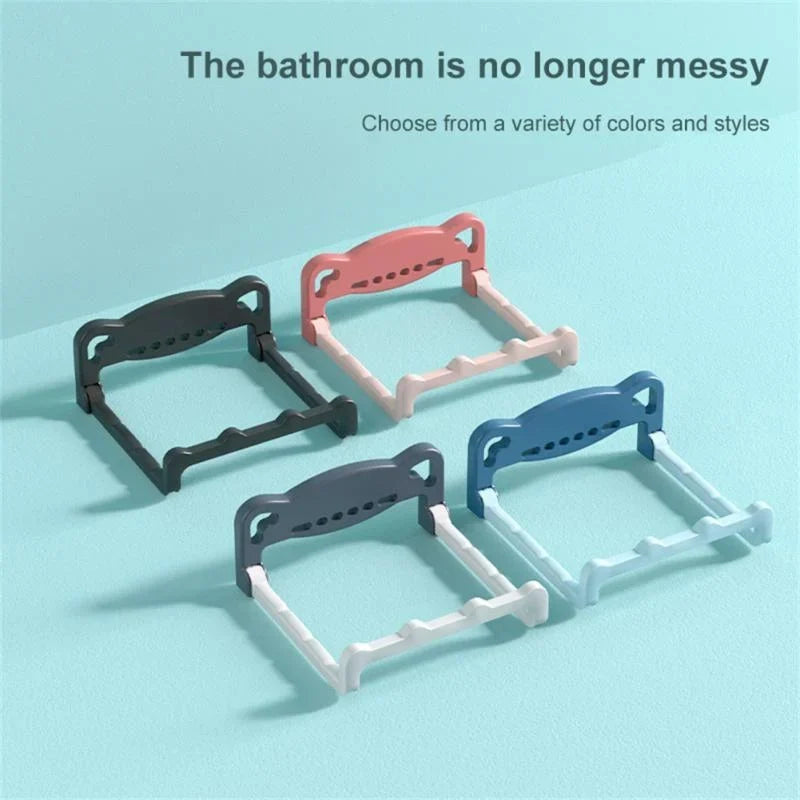 Bathroom Storage Shelf Wall-Mounted Moisture-Resistant Plastic