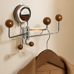 Bathroom Wall Hook No-Drill Suction-Cup 360° Rotating Stainless Steel