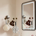 Bathroom Wall Hook No-Drill Suction-Cup 360° Rotating Stainless Steel