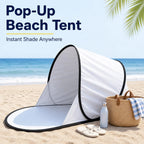 Beach Tent Automatic Pop-Up UV-Blocking Canopy & Ground Mat