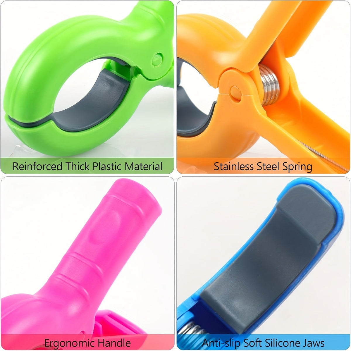 Beach Towel Clips Windproof & Sand-Resistant Set of 4