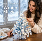 Beaded Tree Craft Kit Multicolored Beads Angel Topper