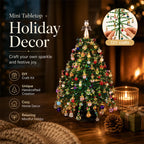 Beaded Tree Craft Kit Multicolored Beads Angel Topper